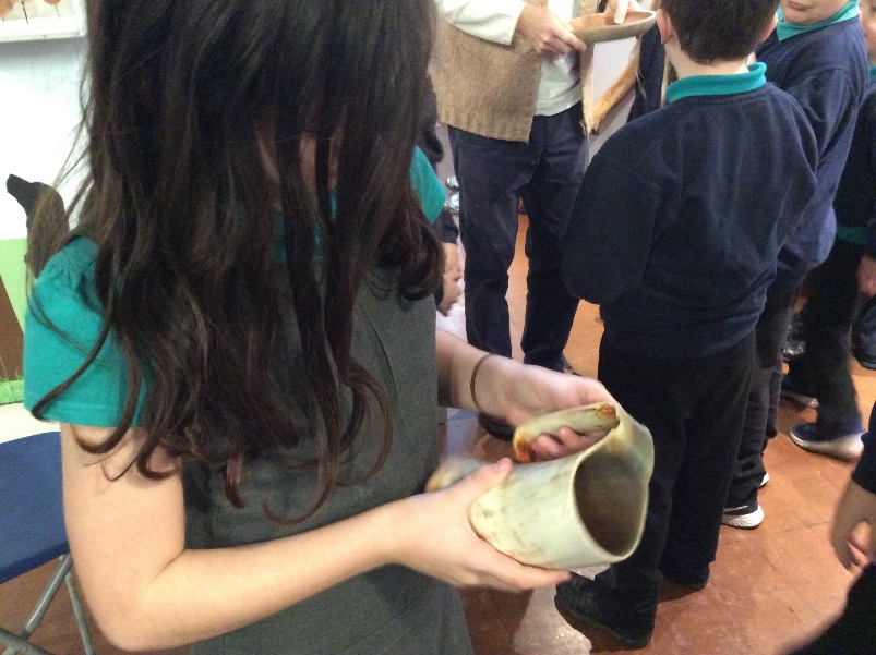 Exploring artefacts during our Captain Vancouver experience at Lynn Museum